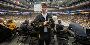 Pictured is Christopher Denver at PPG Paints Arena.