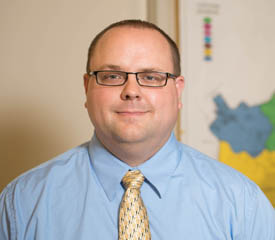 Pictured is 2014 public administration alumnus Harry Faulk, manager of Elizabeth Township. | Photo by Chris Rolinson