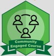 The community engaged course badge.