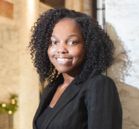 Pictured is 2012 M.B.A. alumna Ericka Watkins, a credit analyst for Koppers, Inc. | Photo by Chris Rolinson