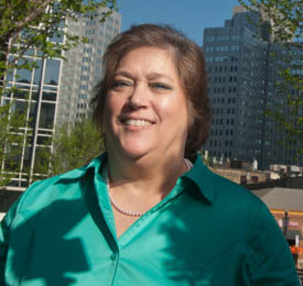 Pictured is Janet Barone, a Highmark employee, business management and M.B.A alumna and current IT student. | Photo by Chris Rolinson