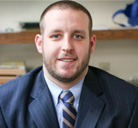Pictured is Joseph Dicianno, M.B.A. alumnus and workforce developer for Veterans Leadership Program of Western Pa. | Photo by Victoria A. Mikula