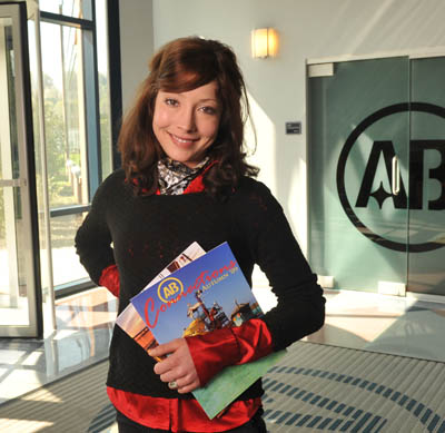 Pictured is M.B.A. alumna and communications manager Kadi Camardese.