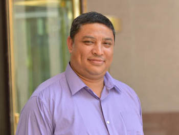 Pictured is M.B.A. alum and Bhutan native Kishor Pradhan.
