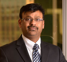 Pictured is M.B.A. alumnus Suresh Chockiah.