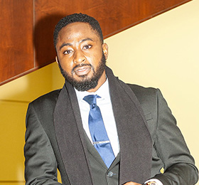 Pictured is MBA alumnus Okikiri Nuhu.
