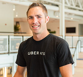Pictured is MBA alumnus Louis DeShantz. Photo by Nick Koehler