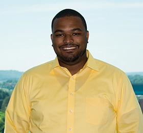 Pictured is MBA alumnus Michael Banks. Photo by Brandy Richey.