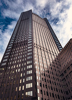 Pictured is a Pittsburgh skyscraper. Photo by Daniel Kelly