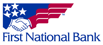 Pictured is First National Bank's logo. Submitted.