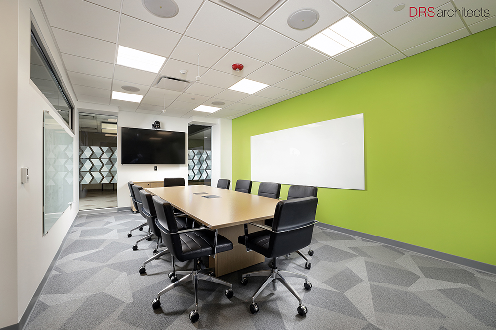 Pictured is a conference room in the Michael P. Pitterich Sales & Innovation Center.