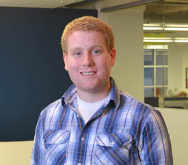 Pictured is SAEM alum and customer care representative for ShowClix, Brandon Dujmic.