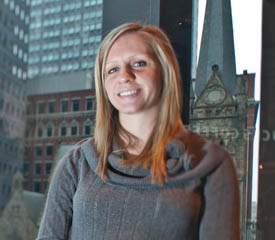 Pictured is accounting and SAEM alumna Katie Mehall.
