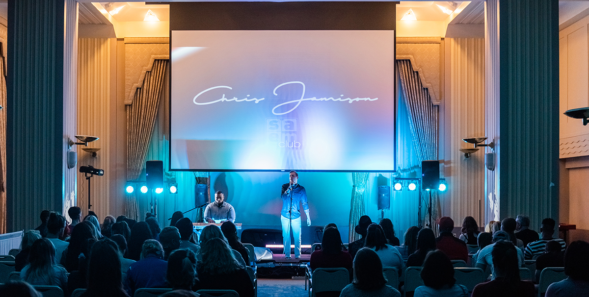 Pictured is Chris Jamison performing at the SAEM Club Spring Concert.