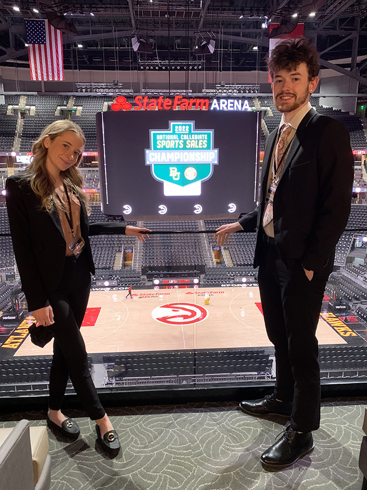 SAEM students Cassie Wangler and Brendan McKnight attended the National Collegiate Sports Sales Championship.