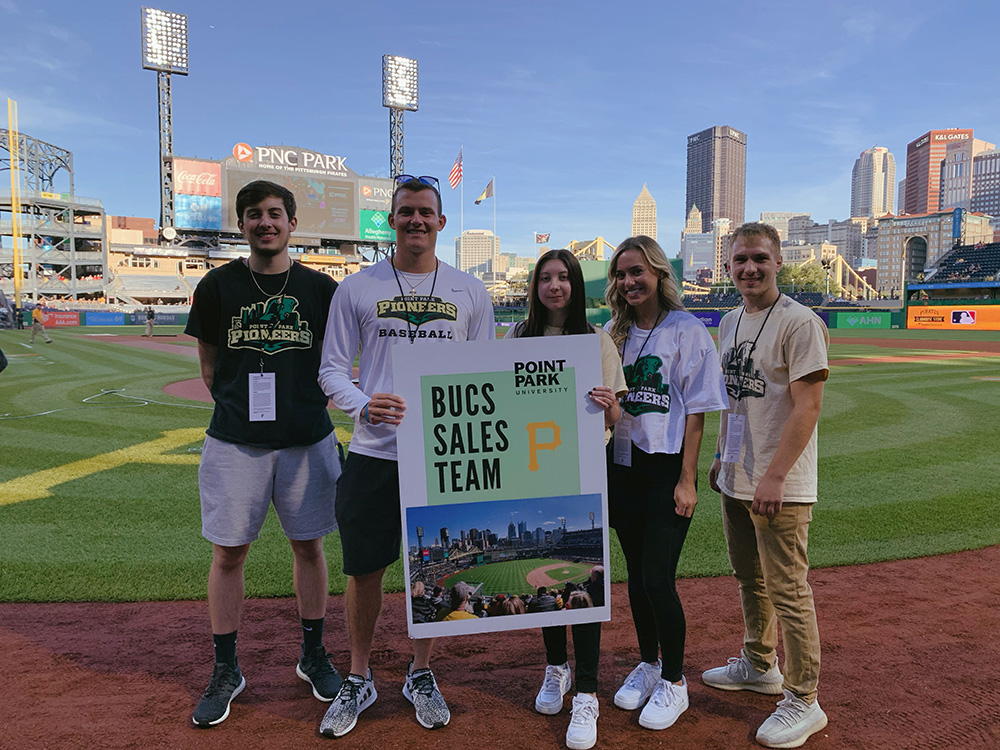 Pictured are SAEM students who participated in the Bucs Sales Team.