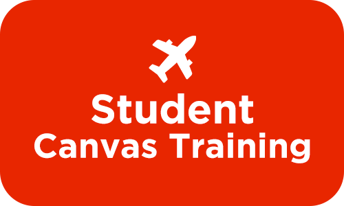 A button that says Student Canvas Training. 