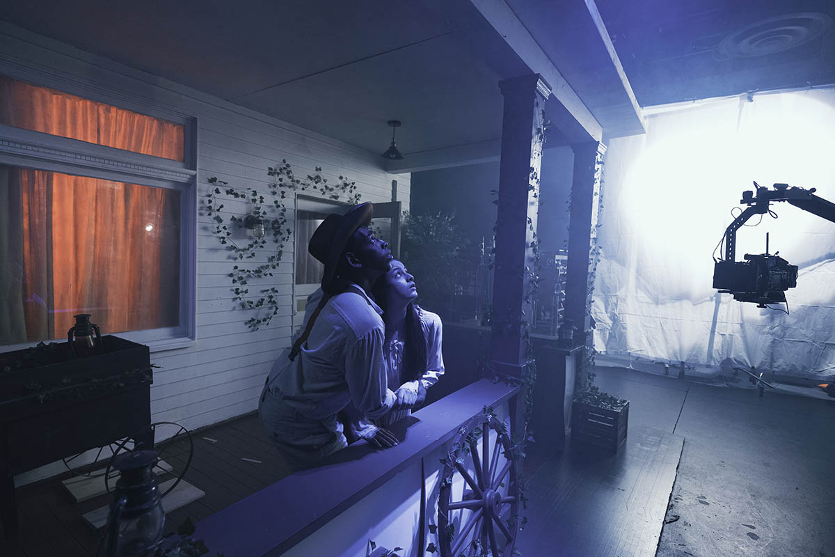 A scene from a student production. 