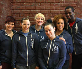 Pictured are dance alumni that work for Houston Metropolitan Dance Company.
