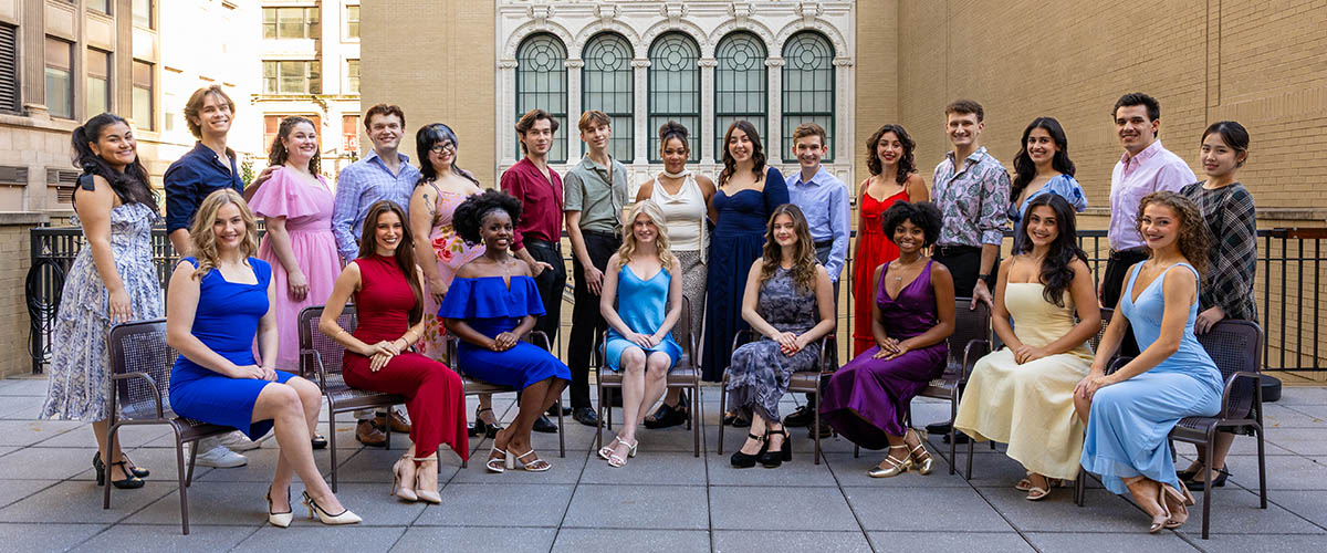 Senior musical theatre majors at the Pittsburgh Playhouse at Point Park University. Photo | Paul Koontz