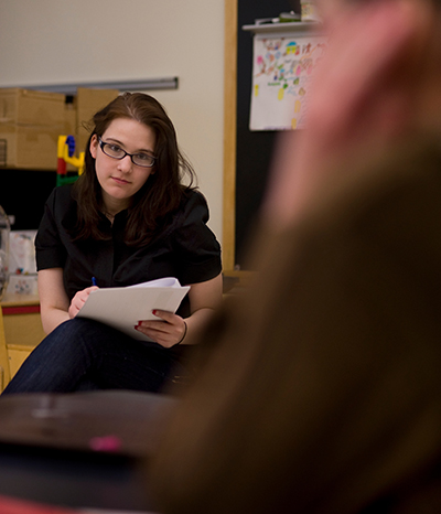 Pictured is an education major at The Watson Institute. Photo by Martha Rial