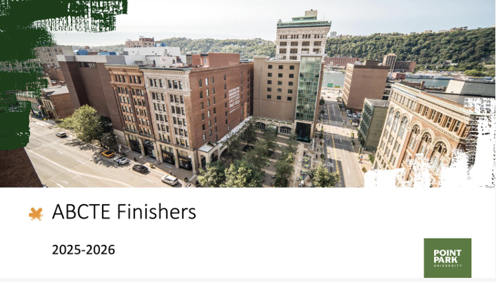 Powerpoint Slide that reads ABCTE Finishers.