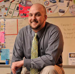 Pictured is Point Park education alumnus and high school English teacher Gary Smith.