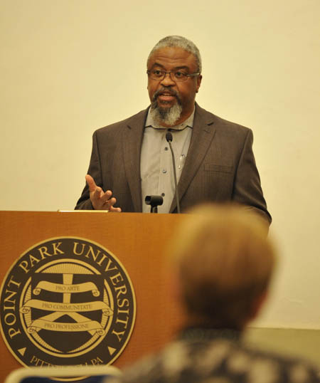Pictured is Stanley Denton, Ph.D., assistant professor of education.