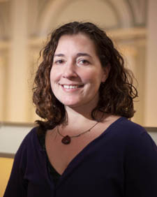 Pictured is Karen Dwyer, Ph.D., assistant professor of English.