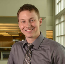 Pictured is electrical engineering technology student Andrew Czopek, who landed an internship with GAI Consultants. | Photo by Jim Judkis