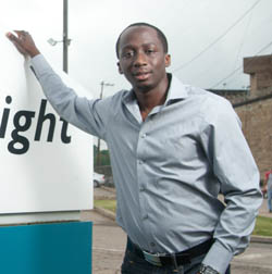 Pictured is engineering management alumnus Arthur Chileshe.