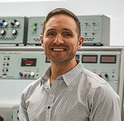 Pictured is electrical engineering student and veteran John Yingling. Photo by Grace Ruiz.