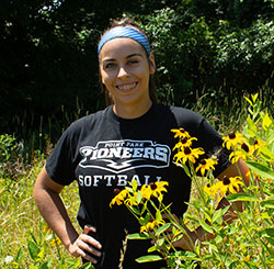 Pictured is biological sciences major Paula Ambrose. Photo by Brandy Richey.