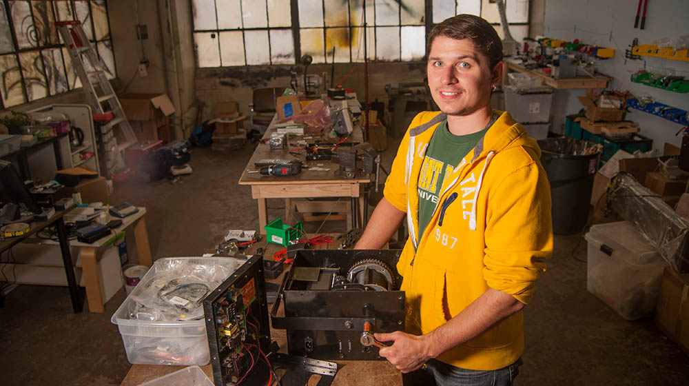 Jacob Rumski is a mechanical engineering technology major at Point Park and a commuter student. Photo | Chris Rolinson