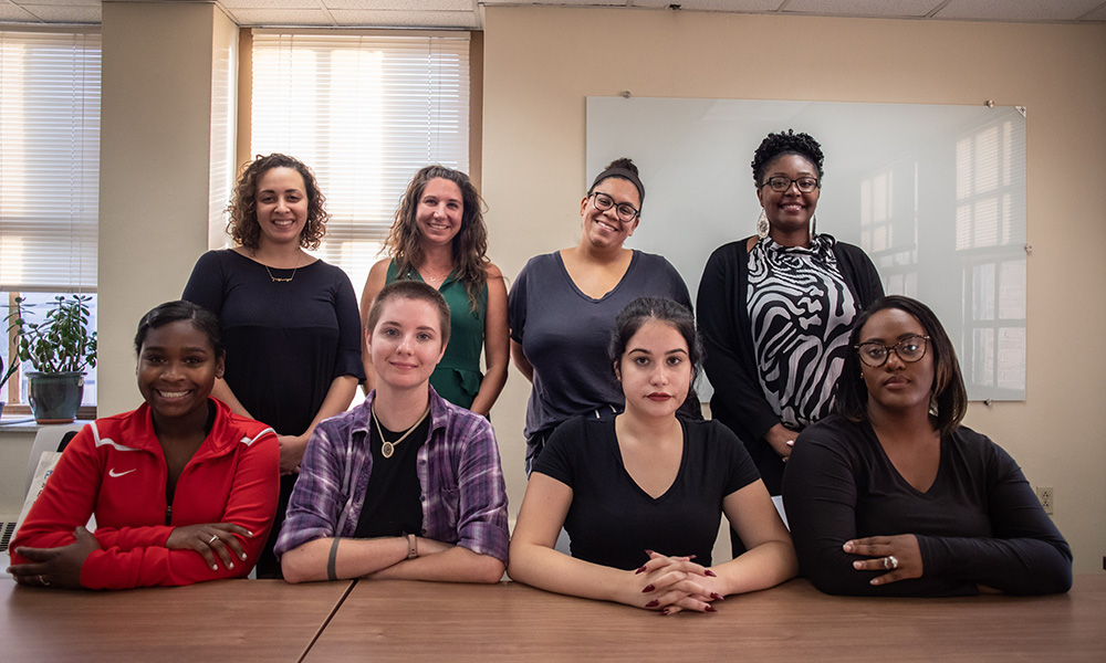 Pictured is the fall 2019 Social Justice Psychology Research Team at Point Park University. Photo by Hannah Johnston.
