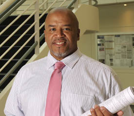 Pictured is civil engineering technology alumnus Chas Ainsworth.