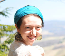 Pictured is global cultural studies alumna Julia Franzen.