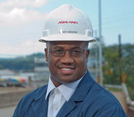 Pictured is 2013 biotechnology alumnus and chemical laboratory technician for Ashland Inc. | Photo by Chris Rolinson