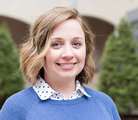 Pictured is history alumna Emily Marburger. Photo by Kevin Moran