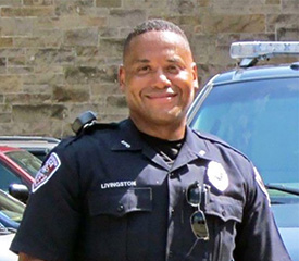 Pictured is criminal justice alumnus Frederick Livingston.
