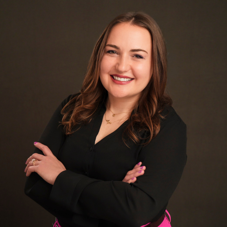 Pictured is Lexi Belculfine, managing director and assistant vice president of the Center for Media Innovation