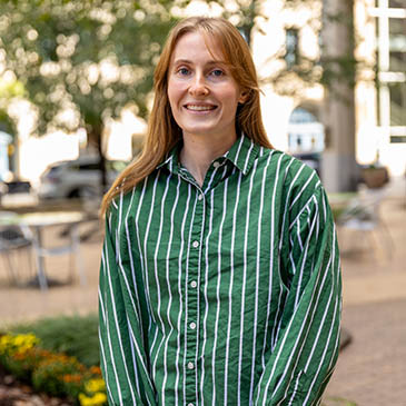 Pictured is McKenna DiRienzo, School of Communication enrollment and outreach coordinator. 