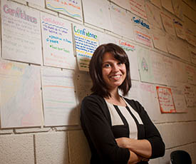 Pictured is School of Communication alumna Alicia Lyons.