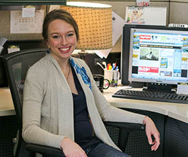 Pictured is School of Communication alumna Ashley Murray.