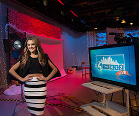Pictured is School of Communication alumna Elena LaQuatra.