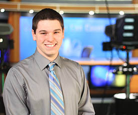 Pictured is School of Communication alumnus Hunter Tresnicky.
