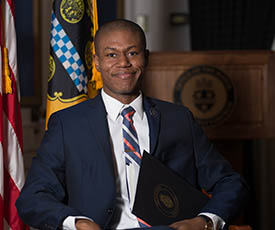 Pictured is School of Communication alumnus James Hill.