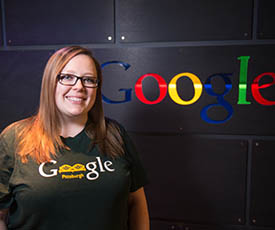 Pictured is School of Communication alumna Jessica LaDow.