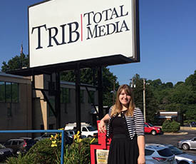 Pictured is School of Communication alumna Nicole Chynoweth.