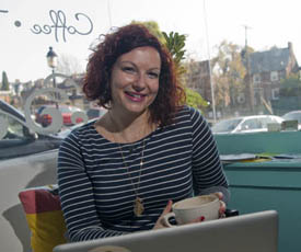 Pictured is School of Communication alumna Rachel Carlson.